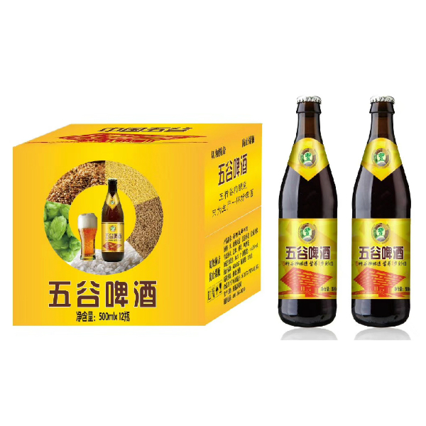 圣洲五谷啤酒500mlX12瓶