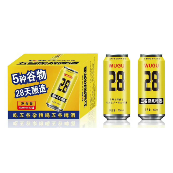 圣洲五谷啤酒500mlX12罐