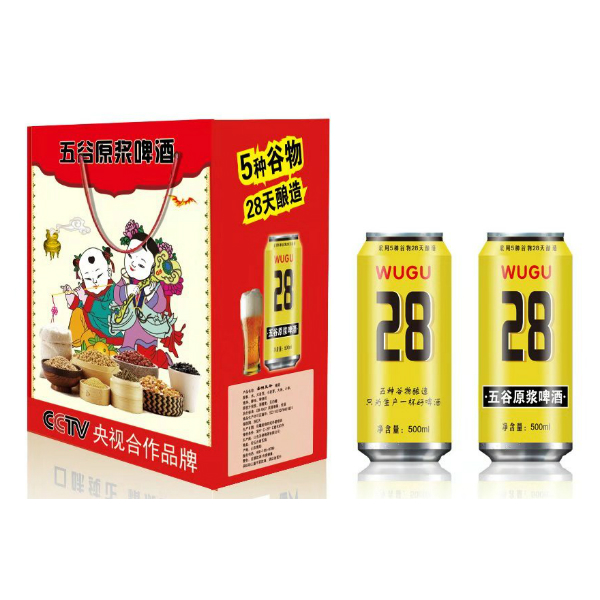 圣洲五谷啤酒500ml罐装