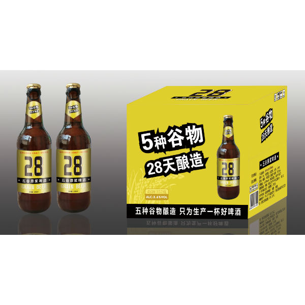 圣洲五谷原浆啤酒450mlX12瓶