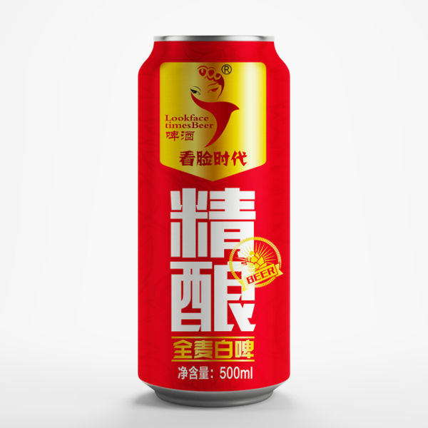 看脸時(shí)代精酿全麦白啤500ml