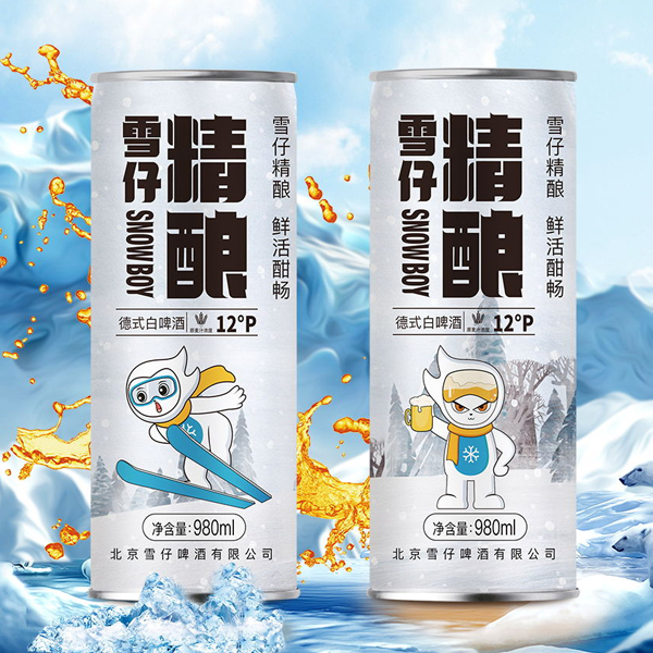 12度雪仔精酿啤酒980mlX6